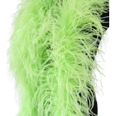 10 Ply Dyed Various Ostrich Feather Boas, Champagne Natural Boa Costume Crafts, DIY Craft Scarf for Wedding Dresses Decoration, Ribbon Plume 50cm2 Meters (Color : Blue, Size: