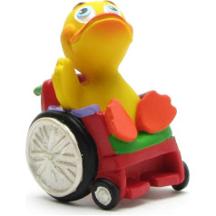 Rubber Duck Wheelchair User I Rolli Duck I Squeaky Duck - L: 6.5 cm