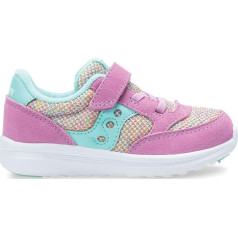 Saucony Girls Baby Jazz Lite Trainers Lilac/Rainbow 6.5 Wide US, Lilac Rainbow