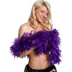 12 x 80g Thick Purple Hen Party 1920s Burlesque Feathers