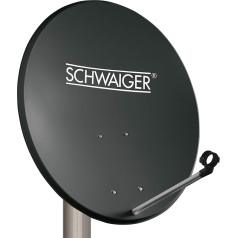 SCHWAIGER 135 Satellite Dish Satellite System Offset Antenna LNB Support Arm Mast Mount Satellite Dish Satellite System Steel 55 x 62 cm Anthracite