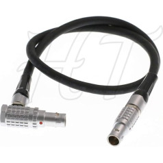 HangTon 0B 2 Pin Right Angle to 2 Pin Straight Power Cable for Alexa Camera, Teradek Bolt Bond, Transvideo SmallHD 703 Monitor, Z CAM E2 F6 S6 Camera EVF 45 cm
