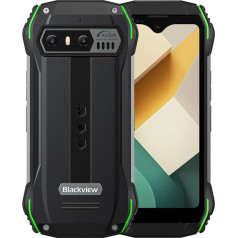 Blackview - N6000 - Mobile Phone - Shockproof Smartphone with 256 GB, 8 GB RAM, Android 13, 48 Mpx, Dual SIM - Green Version