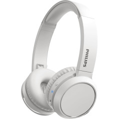 PHILIPS TAH4205WT Wireless Headphones, Supra Aural, Bluetooth, 32 mm Driver, 29 Hour Playback, USB-C, White