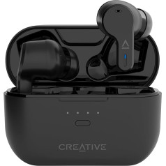 CREATIVE Zen Air Pro (Black) Lightweight True Wireless Sweatproof In-Ears with Active Noise Cancellation, Ambient Mode, LE Audio, Bluetooth 5.3, IPX5, Up to 33 Hours Battery Life