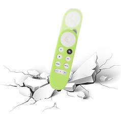 Fire TV Remote Control Case, Remote Control, Silicone Case, Non-Slip Silicone Case for Chromecast, Google TV, Remote Control (Green)