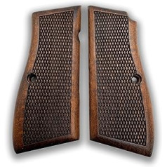 ZibGrips Classical Series Browning Hi Power Wooden Handles, Browning Hi-Power Wooden Handles, HP 14 Handles, Browning Hi Power Cachas - Empuñadura, Pistol Grip, Veteran Gift (Classic Chestnut)