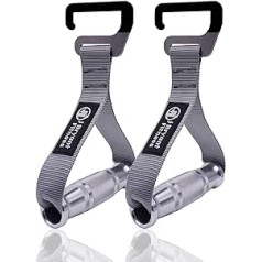 J Bryant Fitness Resistance Band Heavy Duty Metal Handles Stainless Steel Large Hook for Wide Pull Up and Resistance Band Training Home Workout Fitness Equipment