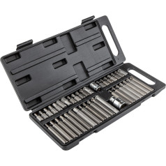 Top Tools Spline, Torx, hexagonal screwdriver bits, set of 40 pcs.