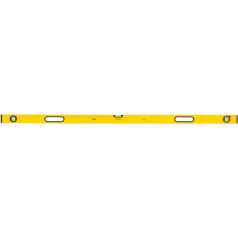 Topex Aluminum spirit level type 600, 150 cm, 3 vials