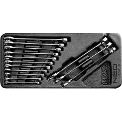 NEO Combination wrenches 6-19 mm, set of 14, insert