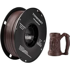 Carbon Fibre PETG Filament 1.75 mm, TINMORRY PETG-CF 3D Printing Materials, Compatible with Bambu FDM 3D Printer, Coffee