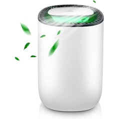 Trongle Dehumidifier 600 ml, Mini Dehumidifier, 165 m², Ultra Quiet, Portable Bathroom Dehumidifier with Auto-Off Function, Small Dehumidifier for Bedroom, Closet, Wardrobe