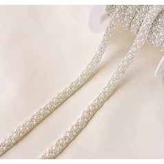 Selene Pearl Trim Wedding Jewelry Bridal Sashes Bridal Sashes Craft Epaulet #2 2 Yards