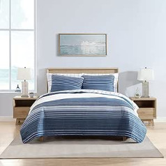 Nautica Coveside Reversible Cotton Duvet Cover Set Home Decor All Seasons Duvet Cover Blue Twin