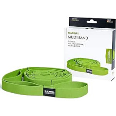 BLACKROLL® Stretch Band/Multi Band, Fitnessband für Mobilitäts- oder ganzheitliches Training, Flexibles Gymnastikband mit Schlaufen, hautfreundliches Stretchband, ideal für Yoga, Made in Germany
