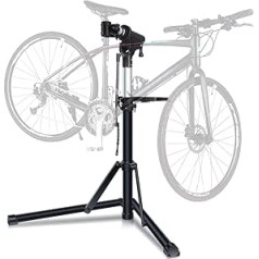 Sportneer Bicycle Repair Stand, Aluminium Mounting Stand for Bicycles, Foldable Bicycle Repair Rack, Soldering Station, Up to 27 kg, Height Adjustable, Foldable and 360° Rotatable, for MTB, Road Bike, E-Bike