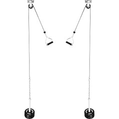 Bad Company Cable Cord for Ceiling Mounting Including Accessories Cross Over Cable for 30/31 mm Weight Plates BCA-113