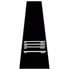 Nisorpa Indoor Dart Mat Heavy Duty 3x60cm Non Slip Rubber Toe Edge 4mm Soundproof Floor Protector for Practice Games