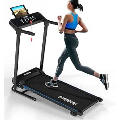 KINETIC SPORTS Elektrisches Laufband KST4600FX klappbar - 1100 Watt DC-Motor bis 12 km/h, Manuelle Steigung, 12+1 Programme, LCD-Display, 40 cm breite Lauffläche, bis 120kg