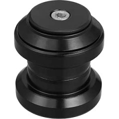 X AUTOHAUX Fahrrad-Headset, 34 mm, gewindeloses Fahrrad-Headset, Kombi, gewindelos, externes Headset, versiegelte Kartuschenlager, MTB, Straßen-Headset mit oberer Kappe, Schwarz