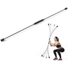 LSDRALOBPOI Pilates Yoga Stange Tremor Bar Fitness Elastische Trainingsstange Muskelstärkende Fitnessstange Vibrationsstange, die für Yoga und Gymnastik verwendet 803(Color:Blue)