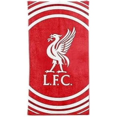 L.F.C Official Liverpool Football Crest Beach Towel (100% Cotton, 70 x 140 cm)