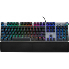 Aurora k-4 rgb mehāniskā tastatūra ikgmk4 (usb; (us); krāsa melna)