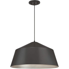 Westinghouse Lighting 63729 Single Bulb Pendant Light for Indoor Use, Matte Brushed Gun Metal Finish