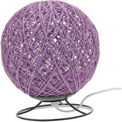 OSALADI Set of 2 Rattan Table Lamps, Moon Bedside Lampshade, Rattan Desk Decoration, Night Lamp, LED Bedroom, Mini Lamp, Children's Room, Night Light, Bamboo, Baby