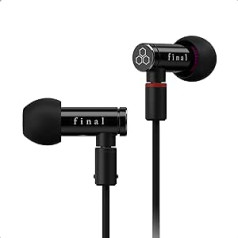 final E4000 Geräuschisolierender In-Ear Kopfhörer Mit Austauschbarem Kabel - Aluminium Schwarz