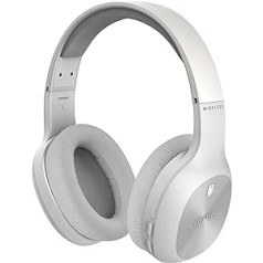 Edifier W800BT Plus Wireless Over-Ear Headphones, Bluetooth Headset with CVC™ 8.0 Call Noise Cancellation, 55 Hours Playtime, Built-in Microphone, APP Control, White