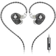 Hidizs MS1-Galaxy Hochleistungs-In-Ear-Monitore mit dynamischem Treiber und Dual-Magnetkreis, schwarz (MIT MIC)