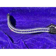 Equipride Beautiful Sparkly Rhinestone Curve Headband Royal Blue