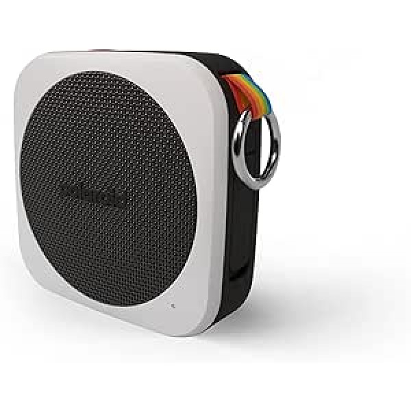 Polaroid P1 Music Player (Black) - Super Portable Wireless Bluetooth Speaker Rechargeable with IPX5 Waterproof and Dual Stereo Pairing, 9079