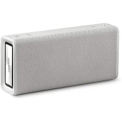 Urbanista Brisbane Wireless Speaker, Bluetooth 5.0, 10-Hour Playtime, Splashproof, 16W Speaker Power, Portable - White