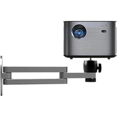 Liboer Foldable Projector Wall Mount Universal Adjustable Ceiling Wall Projector Mount Stand Aluminum Alloy Projector Mount (Wall Mount)