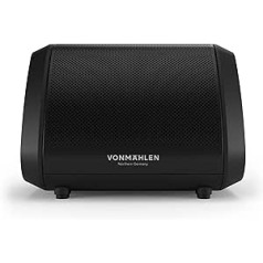 VONMÄHLEN Air Beats Mini Wireless Bluetooth Speaker with Distinctive Sound, Waterproof Music Box for 13 Hours of Music Enjoyment, Compatible with All Bluetooth-Enabled Devices (Black)