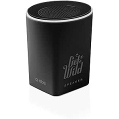 SBS Mini Bluetooth Lautsprecher kabellos - Wireless Speaker mit 5 Stunden Akkulaufzeit, Freisprechfunktion & 3W - Tragbare Musikbox mit 360° Sound in schwarz für iPhone, Handy, Smartphone, Tablet