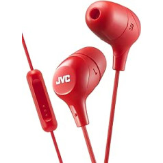 JVC HA-FX38MR In Ear Stereo Wired Red - Headphones (Red, Stereophonic, In Ear, Wired, Loose Button, 200mW)