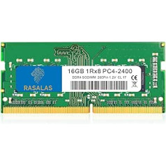 RASALAS 16GB DDR4 2400MHz (DDR4-2400) PC4-19200 (PC4-2400T) Non-ECC Unbuffered 1.2V CL17 1Rx8 Single Rank 260 Pin SODIMM Laptop Memory RAM Module Upgrade 1 x 16GB