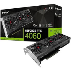 PNY GEFORCE RTX™ 4060 8GB XLR8 Gaming Verto RGB Triple Fan Edition Graphics Card DLSS 3