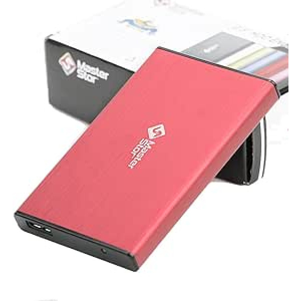 Masterstor 250GB externe Festplatte USB 3.0 ultra schnelle Festplatten 2,5-Zoll-portable SATA Notebook Hard Drive rot (250GB)
