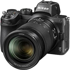Nikon Z 5 Mirrorless Full Frame Camera with Nikon 24-70 mm 1:4.0 S (24.3 MP, Hybrid AF with 273 Measurement Fields, 5-Axis Image Stabiliser, 4K UHD Video, Double Card Slot)