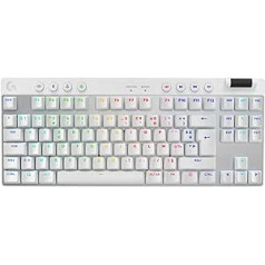 Logitech G Pro X TKL Lightspeed Wireless Gaming Keyboard - White - FRA Tactile