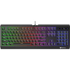 Rapoo V52S Backlit Gaming Keyboard - Black (QWERTY)