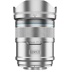 SIRUI Sniper 33mm Auto Focus Lens F1.2 Wide Angle APS-C Camera Lens (X-Mount, Silver)