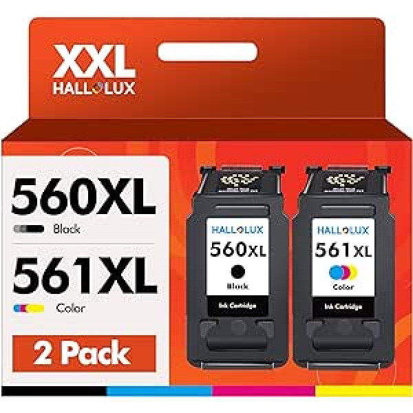 560 561 XL Cartridges Multipack for Canon 560XL 561XL PG-560XL CL-561XL PG560XL CL561XL Printer Cartridges for Pixma TS5350 TS5351 TS7450 TS7451 TS5352 TS5353 (1Black + 1Tri-Colour )