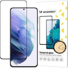 9H rūdīts stikls visam Samsung Galaxy S23 ekrānam ar melnu Full Glue rāmi