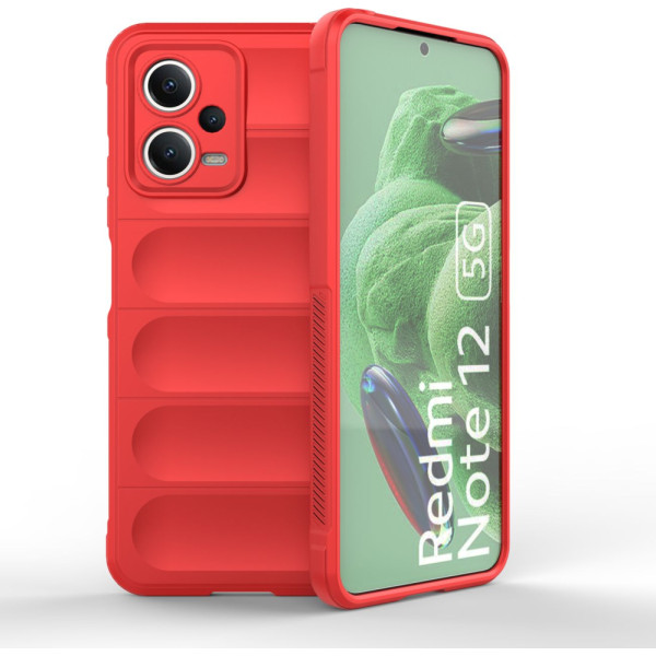 Elastīgs vāciņš Xiaomi Redmi Note 12 5G / Poco X5 5G Magic Shield Case sarkans